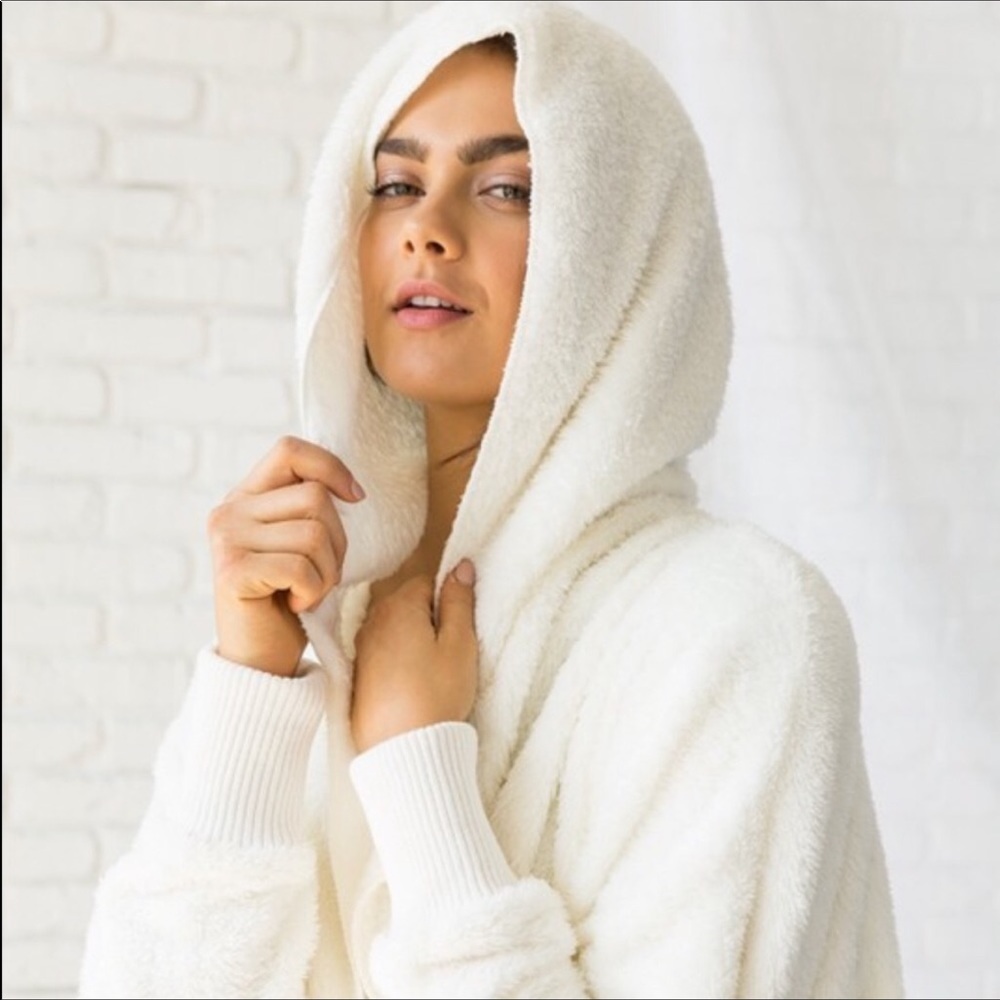 More coming! 💕HOST PICK!💕Ivory Fleece Hoodie - Picture 3 of 6